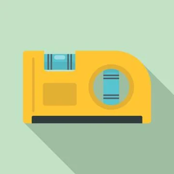 Level angle tool icon, flat style Illustrazione stock