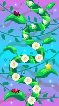 Level background vertical scrolling user interface. Stock Illustration