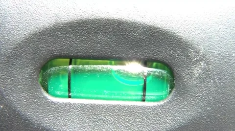 Level Bubble Close Up Video stock 66063981