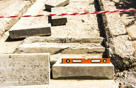 Level, Bubble level. Stock Photos