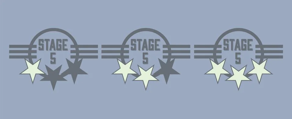 Level complete Badge Stock Illustration
