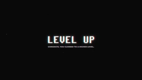 Level Up. Congrats. You Climbed to a Higher Level. Stock Illustration
