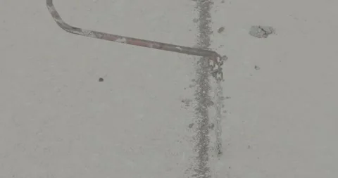 Level, construction, iron hook, metal chain, road, road construction, new Stock Footage 305639844