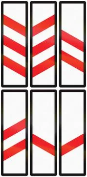 Level Crossing Countdown Markers in Austria イラスト素材