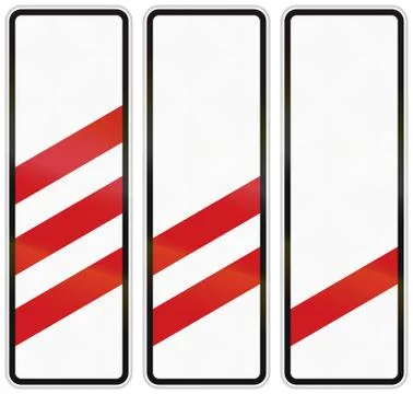 Level Crossing Countdown Markers in The Czech Republic Illustrazione stock