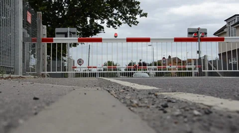 Level crossing.mp4 Stock Footage 31619298