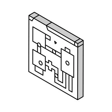 Level design game development isometric icon vector illustration Stock Illustration