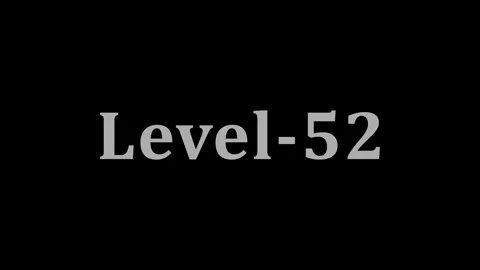 Level fifty two text animation appearing on dark background in cinematic styl 스톡 동영상 337805043