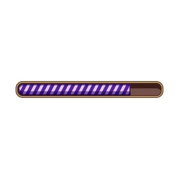 Level game progress bar loading interface element 스톡 일러스트