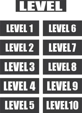 Level icon ,level vector symbol, game level  symbol Illustrazione stock
