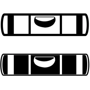 Level icon on white background. building level sign. bubble level symbol. Stock Illustration