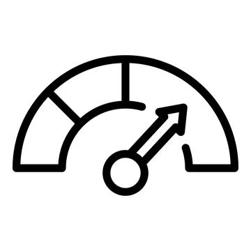 Level of management icon outline vector. Job project Illustrazione stock