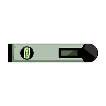 Level measurement tool showing precision and accuracy Stock Illustration