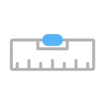 Level Measuring Tool Icon. Concept of accuracy, precision, and measurement. Stock Illustration