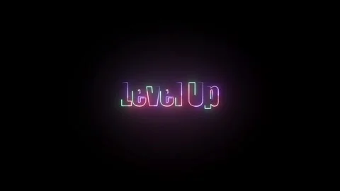 Level Up Motivational Text Animation Stock Footage 324802436