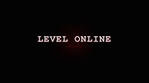Level Online Text Animation - Digital Gaming and Internet Connection Concept Stock Footage 331568477