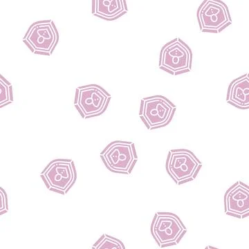 Level passed award glyph seamless pattern 库存插图