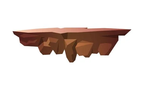 Level platform game asset. Stock Illustration