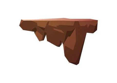 Level platform, land island floating vector illustration, cartoon level with 스톡 일러스트