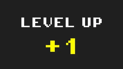 Level up plus one flat Video stock 107875375