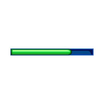 Level progress bar indicating completion or achievement Stock Illustration
