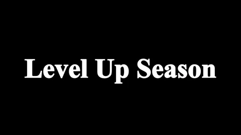 Level up season animated text with glitch effect Stock Footage 338216126