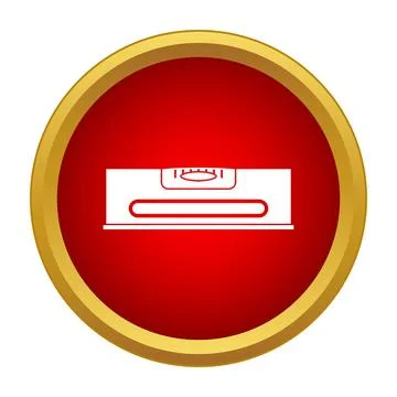 Level tool icon indicating balance and precision Stock Illustration