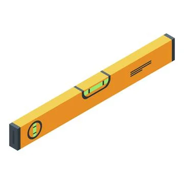 Level tool icon, isometric style Illustrazione stock