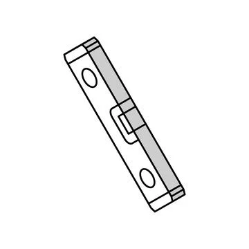 Level tool repair isometric icon vector illustration Illustrazione stock