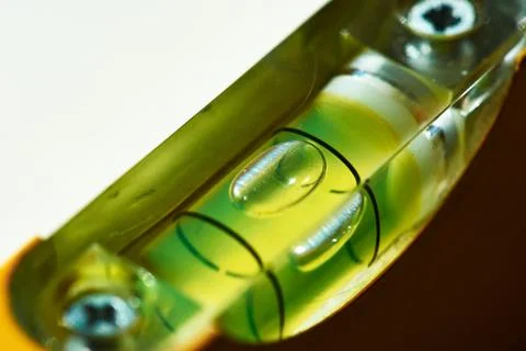 Level tube closeup Stock Photos