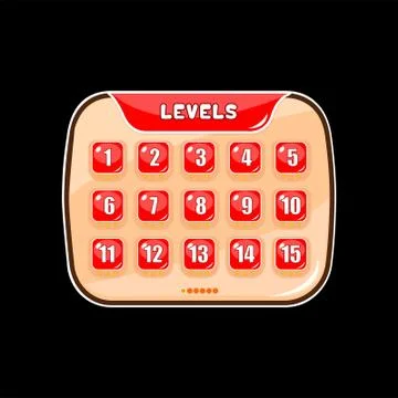 Level ui kits 스톡 일러스트