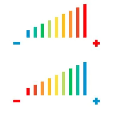 Level volume icon. Sound control symbol. Sign audio adjusment vector. Stock Illustration