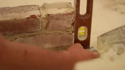 Leveling bricks Video stock 11135052