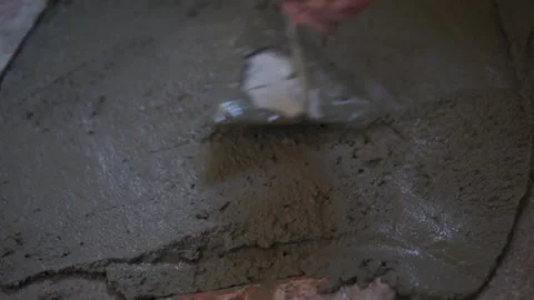 Leveling concrete Stock Footage 313239360
