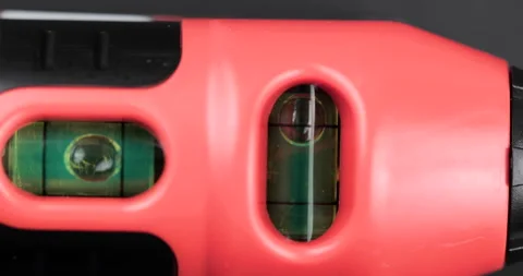 Leveling instruments bubble close up Stock Footage 140689119