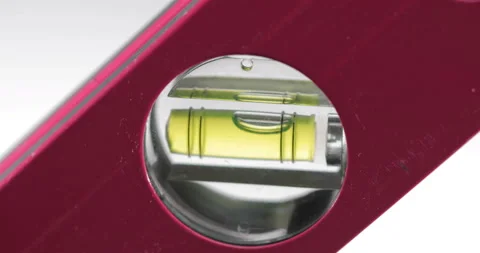 Leveling instruments bubble close up Stock Footage 142487351