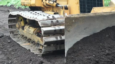 Leveling materials at the construction site Video stock 273460855