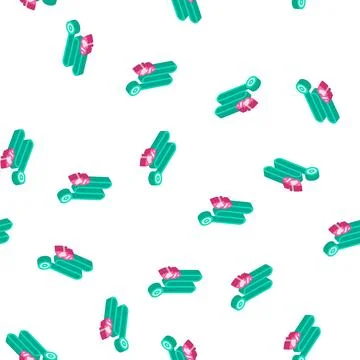 Leveling weight isometric icon seamless pattern color Stock Illustration