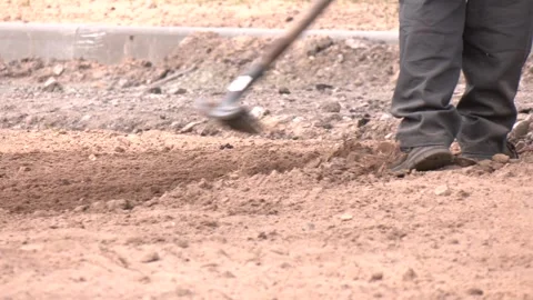 Leveling Work, Soil and Site Preparation for Lawns. Видео 346408813