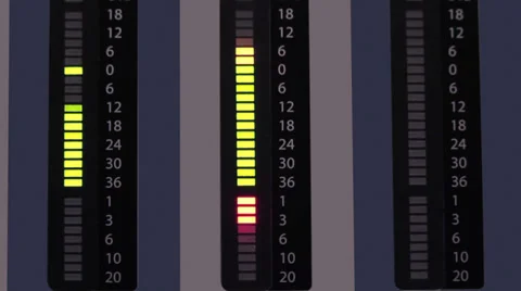 Levels led indicator 動画素材 33855958