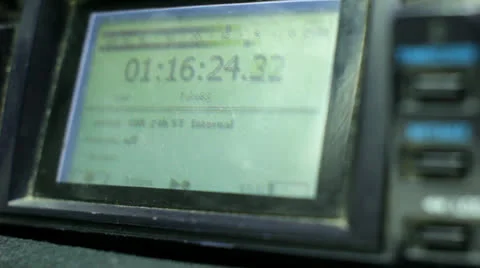 Levels Running on Audio Recording Device Stock Footage 25420993