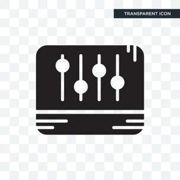 Levels vector icon isolated on transparent background, Levels logo design Stock Illustration