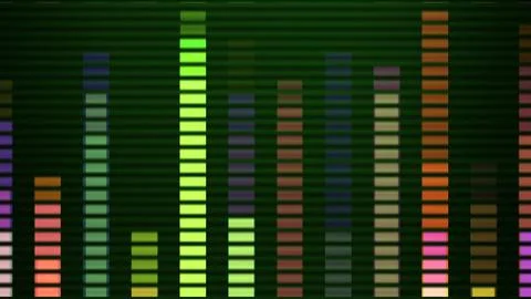Levels vu audio led level meter Stock Illustration