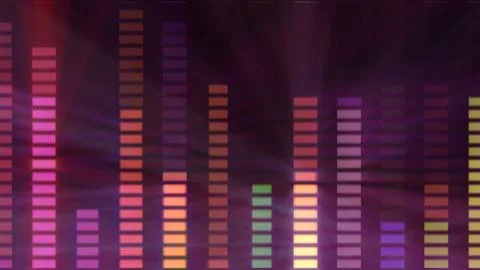 Levels vu audio led level meter Stock Illustration