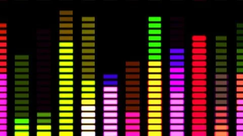 Levels vu audio led level meter Stock Illustration