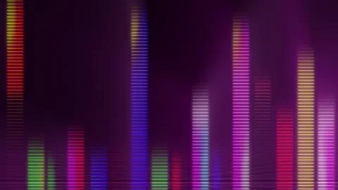 Levels vu audio led level meter Stock Illustration