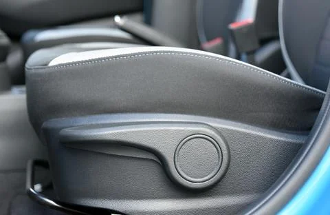 Lever for adjusting the seat position Stock Photos