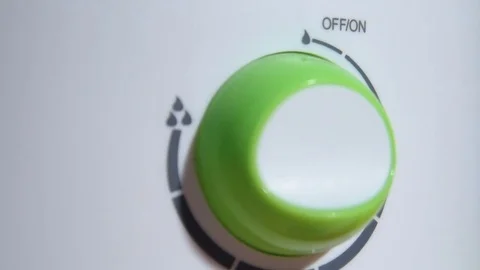 Lever, handle or on off button on a household appliance Stock Footage 85264569