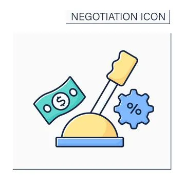 Leverage color icon Stock Illustration
