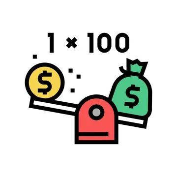 Leverage help color icon vector illustration Stock Illustration